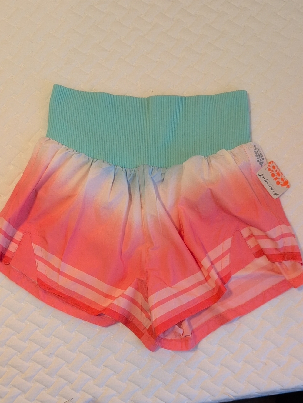FP MOVEMENT by Free People Carpe Diem Shorts Ombre Orange and Blue Size Large - Picture 8 of 17